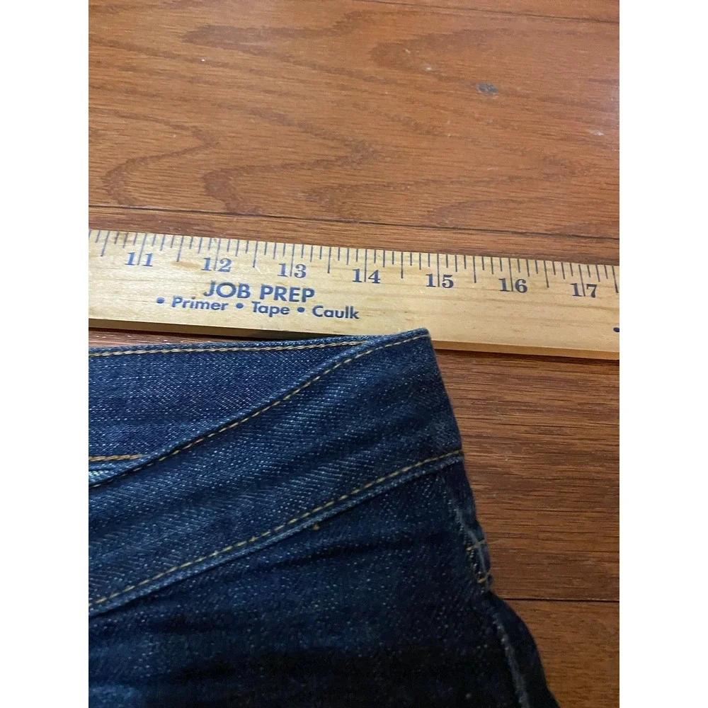 Gustin‎ Selvedge Jeans 32 (31x34) Straight Raw Blue Denim USA Made 116699